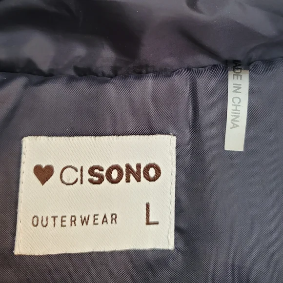 Ci SONO Navy Puffer Jacket - Picture 7 of 7